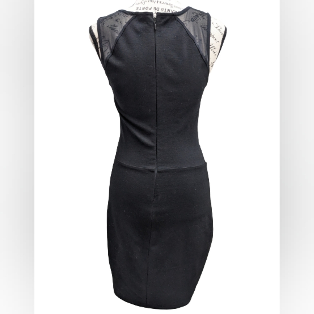Guess black sheer cutout bodycon mini dress size S - Picture 4 of 10